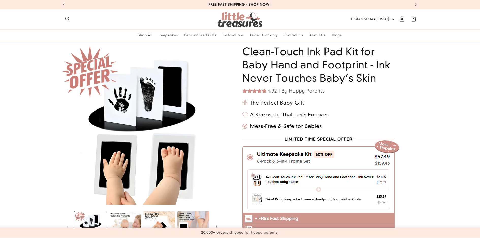 Little Treasures Co Website